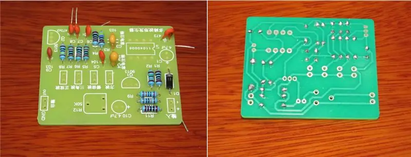 Étape 2: souder les condensateurs au PCB