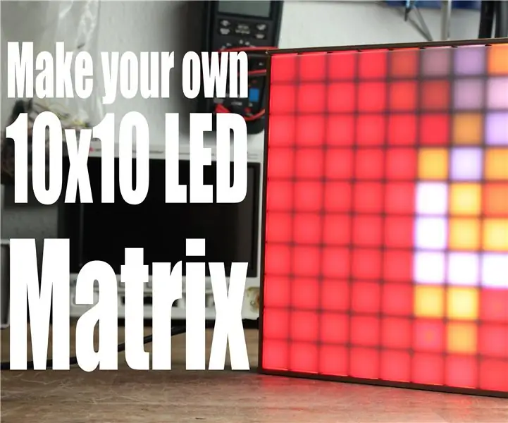 Tehke oma 10x10 LED -maatriks: 5 sammu (piltidega)