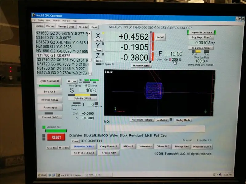 Негизги блокту CNC фрезерлөө