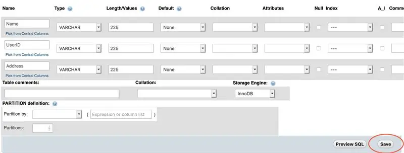 Uw database maken