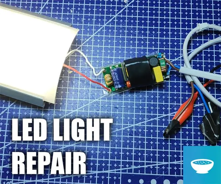 Reparar una lámpara LED rota: 5 pasos