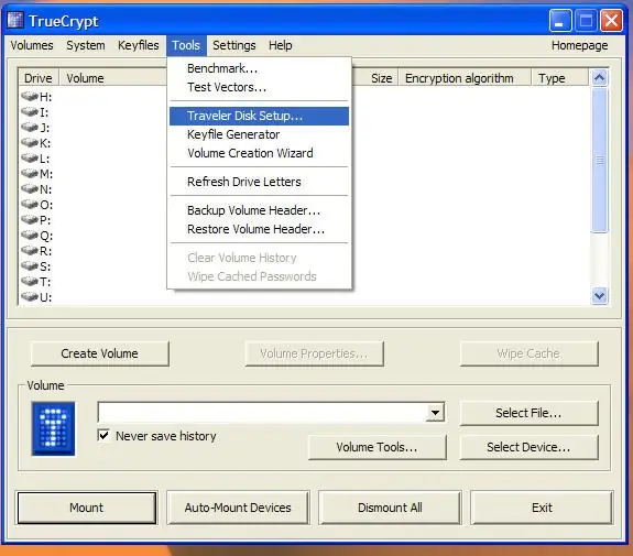 Configure Traveler Disk Settings