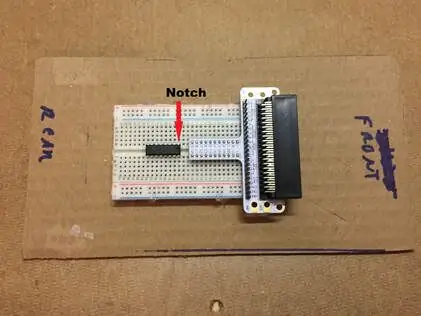 Instal·leu el xip de control del motor SN754410NE