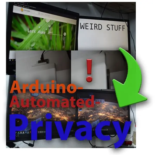 PC -Privacy - Arduino outomatiese privaatheid vir u rekenaar