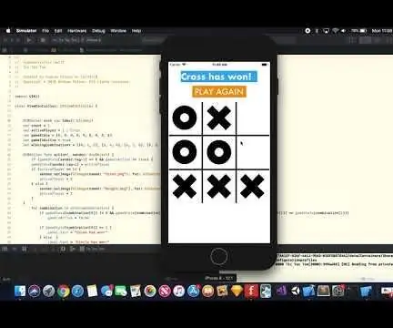 Com fer un joc de Tic Tac Toe amb Swift amb Xcode: 5 passos Com fer un joc de Tic Tac Toe amb Swift amb Xcode: 5 passos