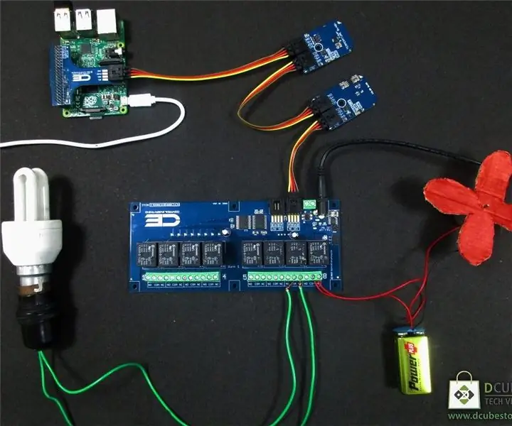 Αυτοματισμός σπιτιού με Raspberry Pi χρησιμοποιώντας πίνακα ρελέ: 7 βήματα