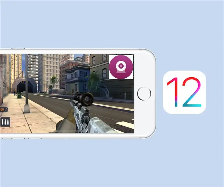 כיצד להקליט מסך IOS 12 באמצעות Facecam ?: 4 שלבים