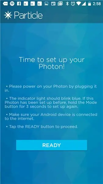 Korak 1: Postavite svoj Photon