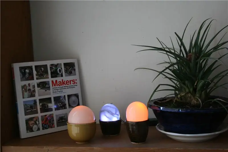 Easter Egg LED Lamp: 7 Hakbang (na may Mga Larawan)