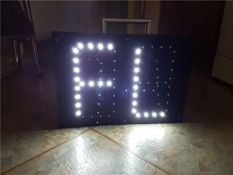 LED gödör tábla