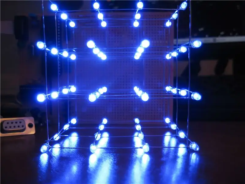 LED Cube 4x4x4: 11 Langkah (dengan Gambar)