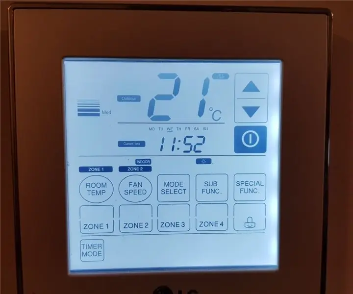 Hacking LG Ducted Split pre domácu automatizáciu: 8 krokov (s obrázkami)