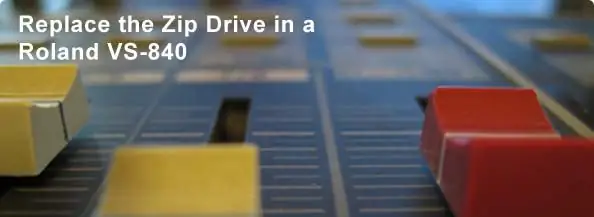 แทนที่ Zip Drive ใน Roland VS-840: 3 ขั้นตอน