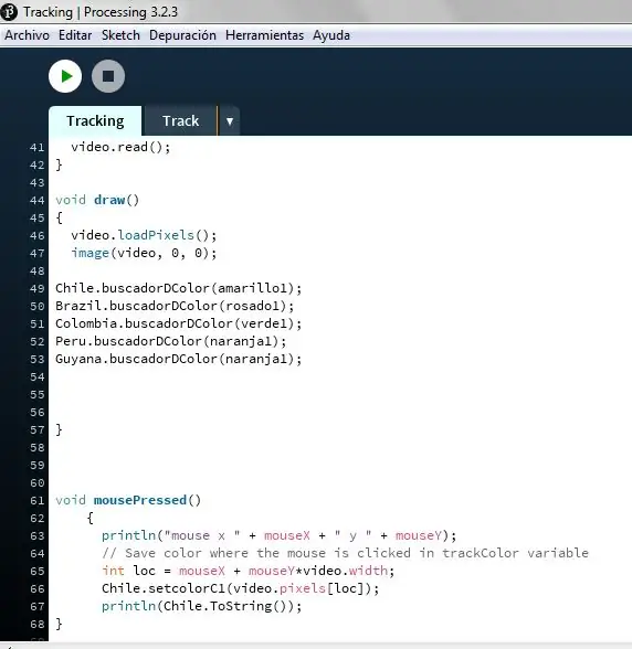 Codigo En Processing