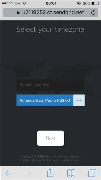 CONFIGURAÇES DE TIMEZONE E IDIOMA