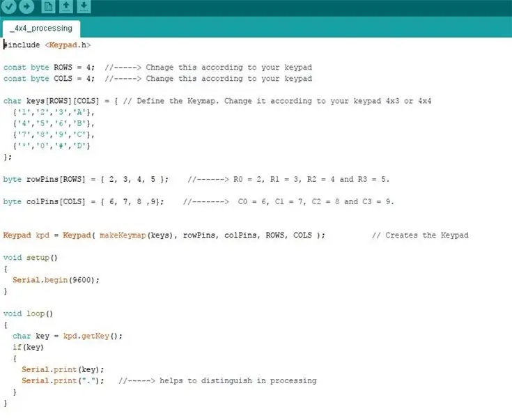 Ulanishlar, Arduino kodi va tushuntirish