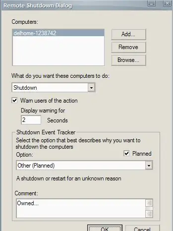 Shutdown a Computor Remotley (ο πραγματικός τρόπος)