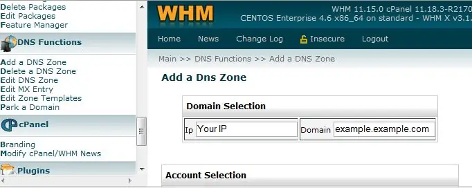 Facultatif: Det Up DNS Forwarding