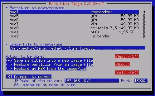 Configurando o sistema operacional: restaurando a imagem