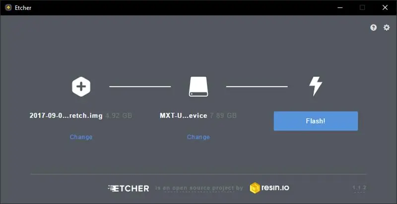 Micro SD kartaga Raspbian yonib -o'chib turadi