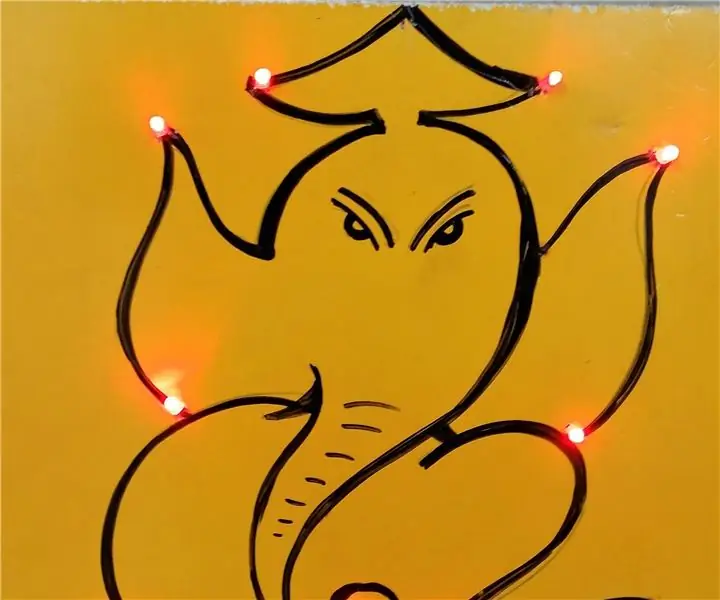 Parlaq LED Ganesha: 18 Addım (Şəkillərlə birlikdə)