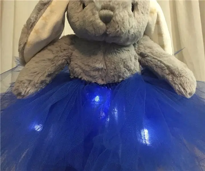 Juguete de peluche con luz nocturna: 7 pasos (con imágenes)