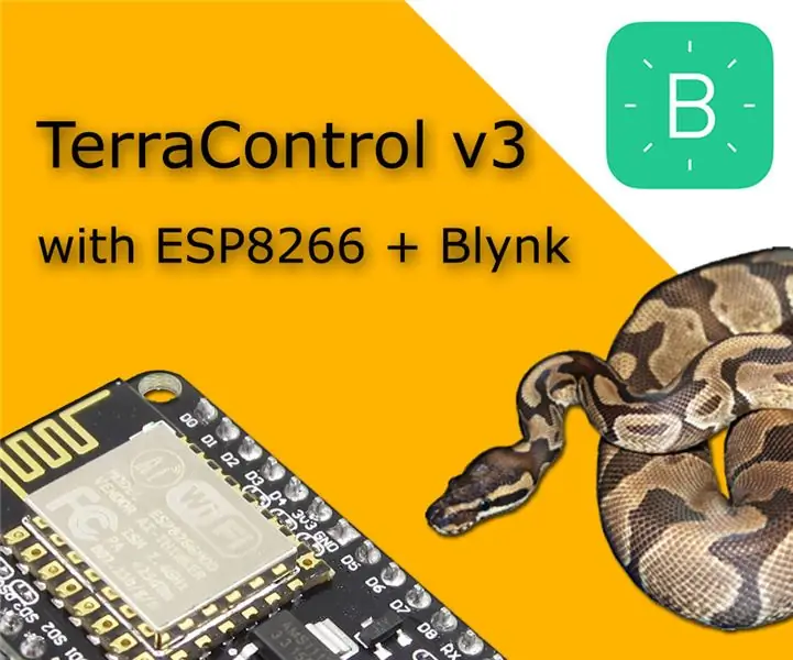 TerraControl V3.0 - ESP8266 + BLYNK. 5 քայլ (նկարներով)