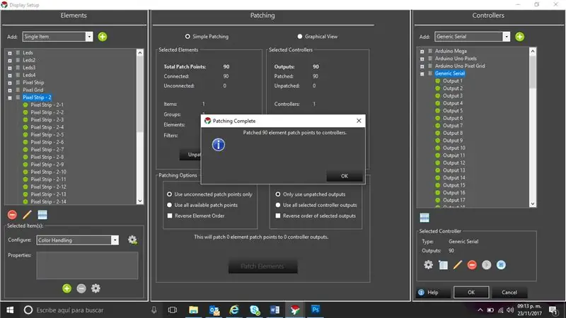 Vincular Pixeles Con Canales Del Controlador (Patching-Pixel - Arduino)