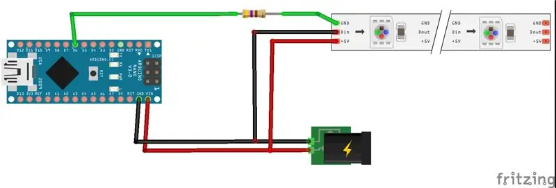 ไดอะแกรม De Conexión De Arduino NANO (ไดอะแกรม Arduino NANO)