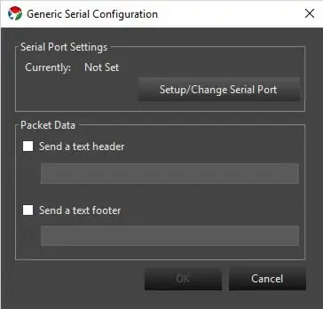 Configuración Puerto Serial (Seriële poort configureren)