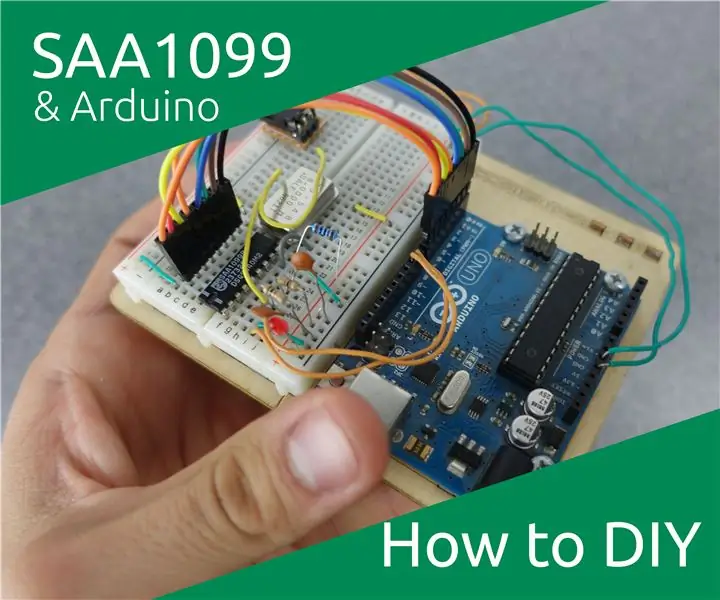 Arduino bilan retro tovushli chip - SAA1099: 16 qadam (rasmlar bilan)