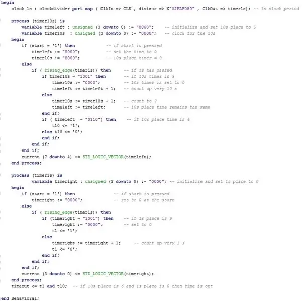 Configuration d'une minuterie