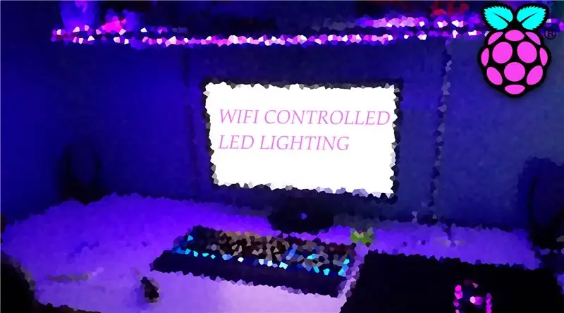 LED traka s web lokacijom/WiFi -om kontrolirana s Raspberry Pi