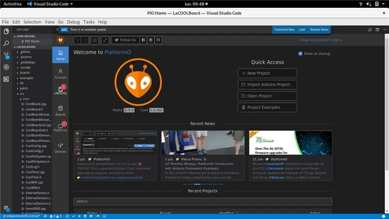 I-install ang PlatformIO at I-clone ang aming Github