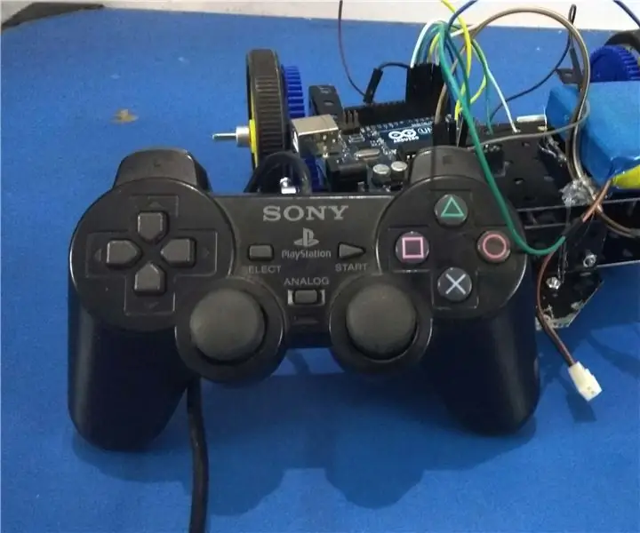 Cotxe imprès 3D sense fils controlat a distància de Play Station: 7 passos (amb imatges)