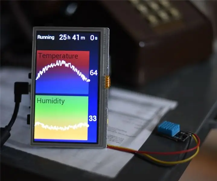 Exibição de umidade e temperatura de 24 horas do Arduino: 3 etapas (com imagens)