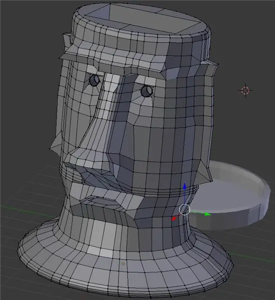 Ашық бастапқы коды 3D ортасы, Blender көмегімен Moai жасау