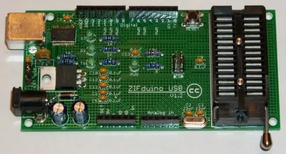 Sib dhos ZIFduino USB 1.2: 10 Cov Kauj Ruam