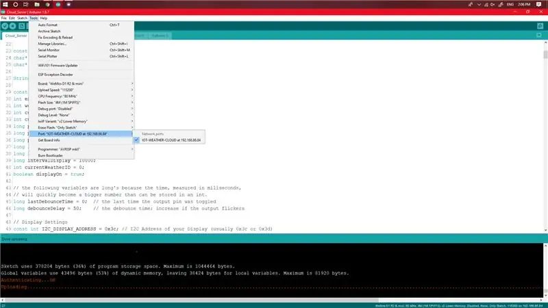 Actualització del programari a través de WiFi