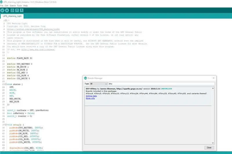 Code & Flashing ATtiny13