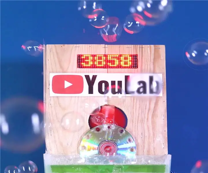 Machine à bulles pour compteur d'abonnés YouTube : 8 étapes (avec photos)