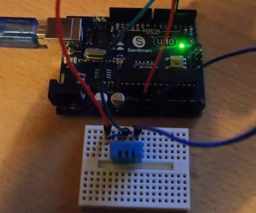 DHT 11 Gebruik van Arduino: 5 stappe