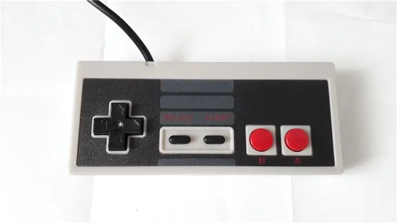 Juhtimine Nintendo NES kontrolleri poolt