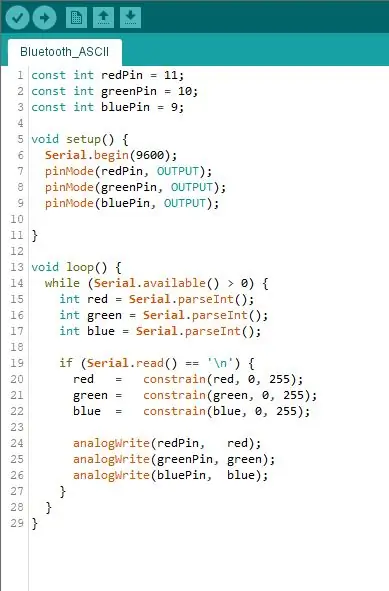 Código Arduino e comunicação serial