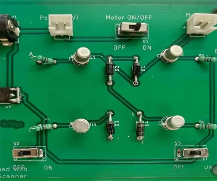 DC -motor kjøring ved hjelp av H Bridge: 9 trinn