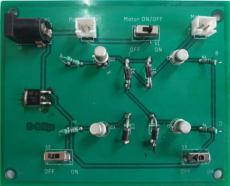 Conducción de motor de CC mediante puente H