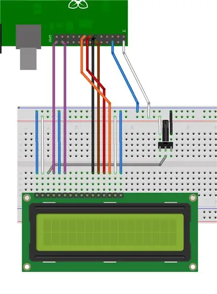 4 -кадам: LCD модулунун дисплейи