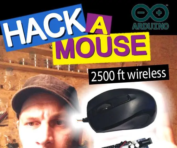 Hack een muis met Arduino. 2500 ft draadloos. PS/2: 5 stappen