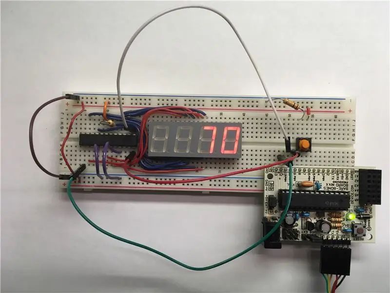 Compteur utilisant le MAX7221