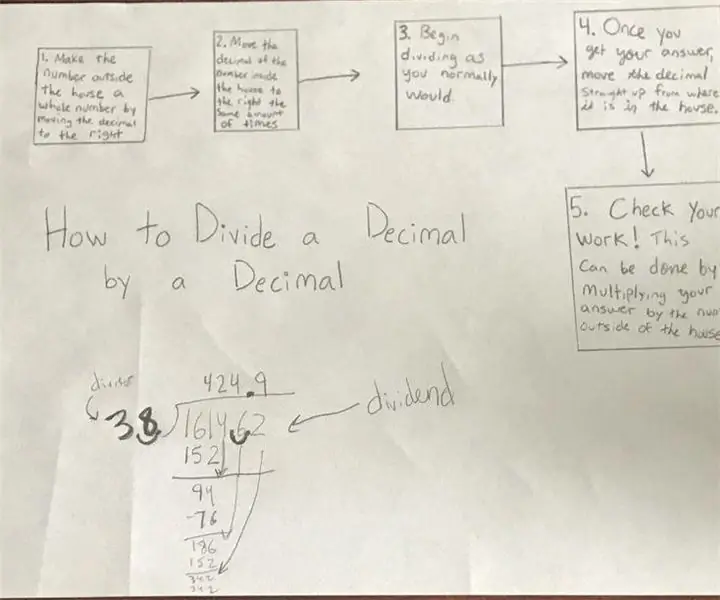 Paano Hatiin ang Mga Desimal - EDP 279: 5 Mga Hakbang